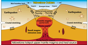 Cross section Yellowstone Cadera NPS