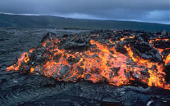 Volcano Picture Glossary Lava