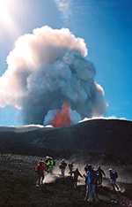 Mt Etna eruption 2000