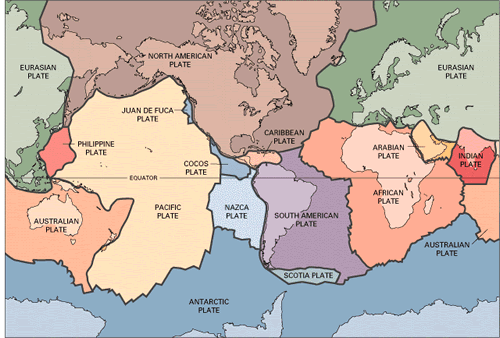 Tectonic plate map usgs